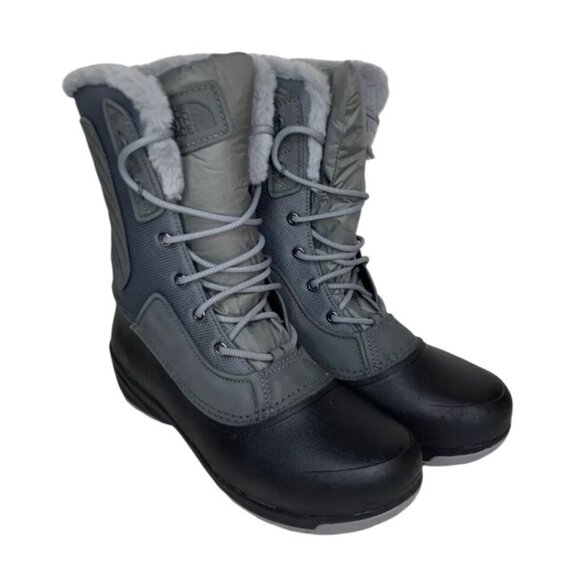 The North Face Shellista II Mid Boots Women 7 Waterproof Suede Faux Fur Lined - Picture 3 of 11